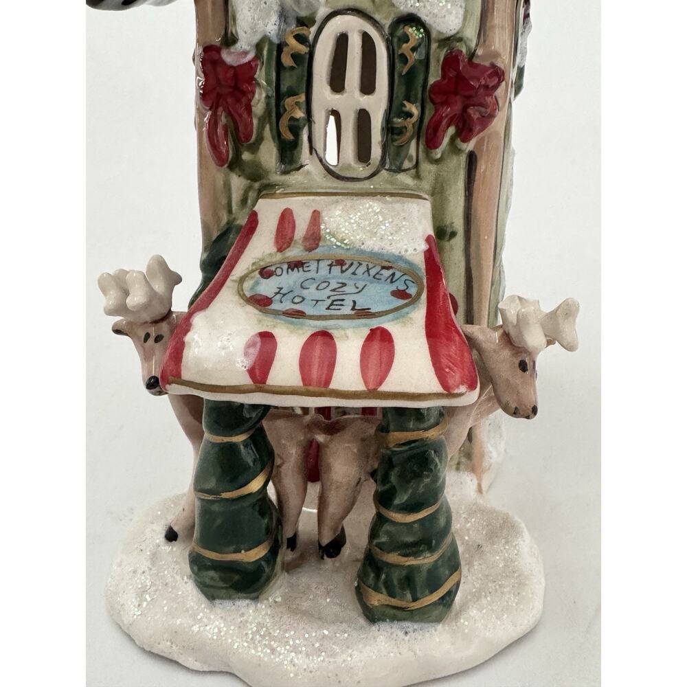 Blue Sky Clayworks Comet & Vixen's Cozy Hotel Candle House Christmas READ - Picture 4 of 9